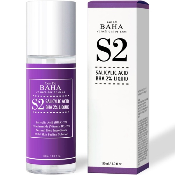 Cos De BAHA Salicylic Acid BHA 2% Liquid Тонік для лікування акне і звуження пор з 2% ВНА 120 ml, 120 ml