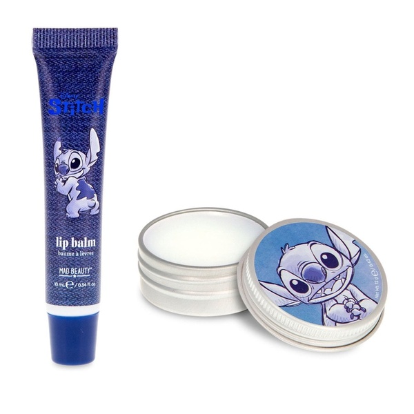 MAD BEAUTY Disney Stitch Denim Lip Balm Duo Бальзам для губ 2 шт, 2 шт