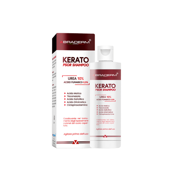 BRADERM Kerato PSOR Shampoo Шампунь проти лупи та себорейного дерматиту 150 ml, 150 ml