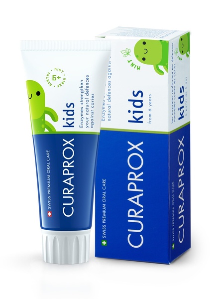 Curaprox Kids Mint Toothpaste Зубна паста дитяча зі смаком солодкої м'яти 1450 ppm F, 60 ml