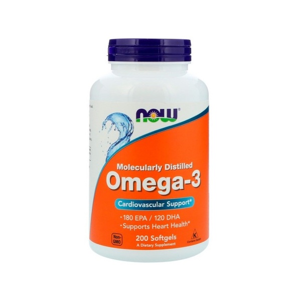 Now Foods Molecularly Distilled Omega-3 Риб'ячий жир , 200 шт