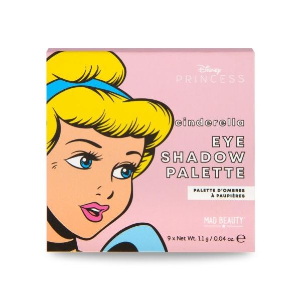 MAD BEAUTY Disney Cinderella Mini Eyeshadow Palette Палетка тіней 9x1.1g, 9x1.1g