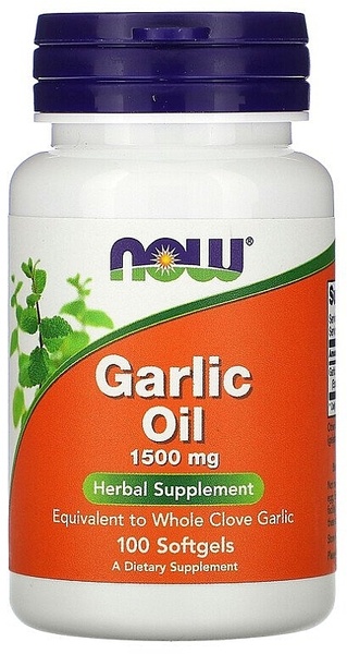 Now Foods Garlic Oil 1500 mg Часникова олія 1500 мг , 100 шт