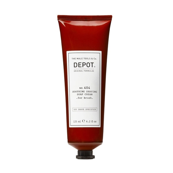 DEPOT 404 Soothing Shaving Soap Cream For Brush Крем заспокійливий для гоління 125 ml, 125 ml