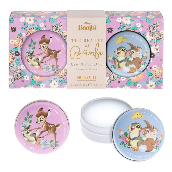 MAD BEAUTY Disney Beauty Of Bambi Thumper Lip Balm Duo Бальзам для губ 2 шт, 2 шт