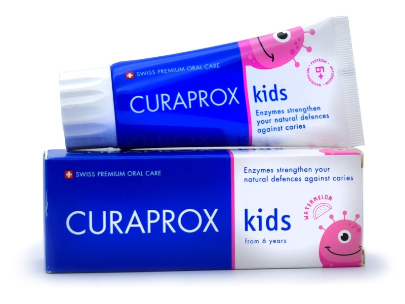 Curaprox Kids Toothpaste Watermelon Зубна паста дитяча зі смаком кавуна 1450 ppm F, 60 ml