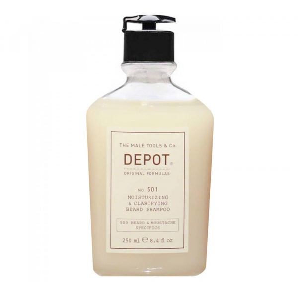 DEPOT 501 Moisturizing & Clarifying Beard Shampoo Шампунь зволожуючий та очищуючий для бороди 250 ml, 250 ml