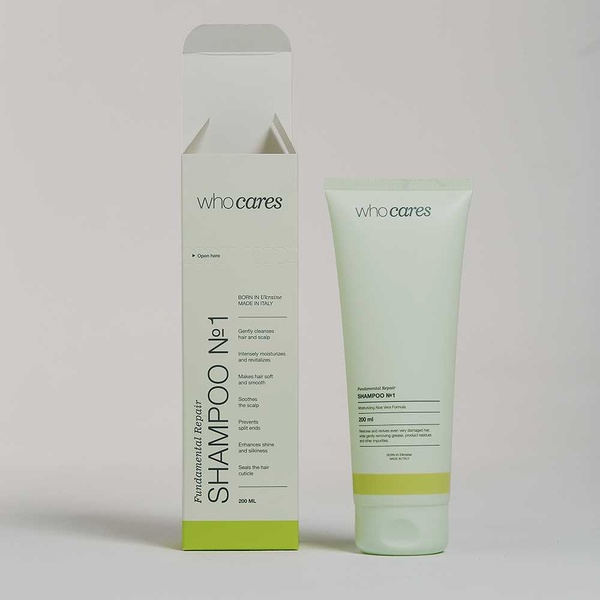 Who Cares Shampoo №1 Fundamental Repair Шампунь живильний 200 ml, 200 ml