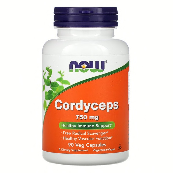 Now Foods Cordyceps Гриби Кордицепс 750 mg , 90 шт