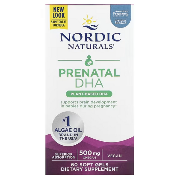 Nordic Naturals Prenatal DHA 500 mg Риб'ячий жир для вагітних 60 Soft Gels, 60 шт