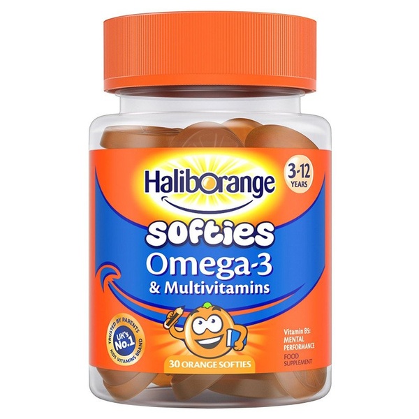 HalibOrang Omega-3 & Multivitamines Омега 3 і Мультивітаміни 30 Softies, 30 шт