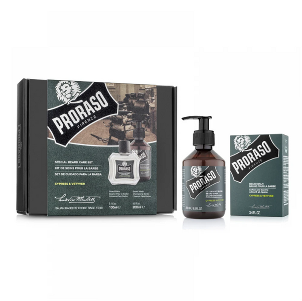 Proraso Duo Pack Beard Balm + Shampoo Cypress & Vetyver Набір для бороди