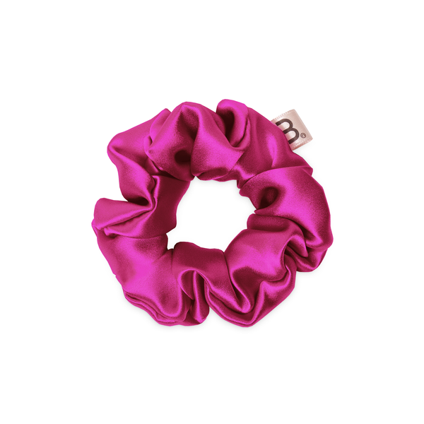 MON MOU SILK LARGE SCRUNCHIE BERRY Об'ємна ягідна резинка з натурального шовку 1 шт, 1 шт