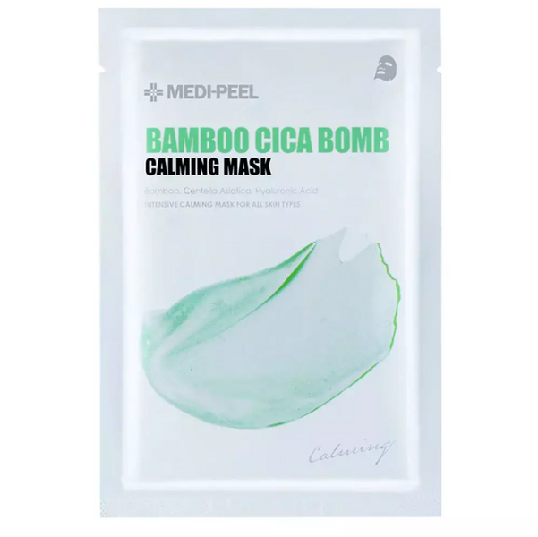 MEDI-PEEL Bamboo Cica Bomb Calming Mask Маска тканинна заспокійлива з центеллою 1 шт, 1 шт