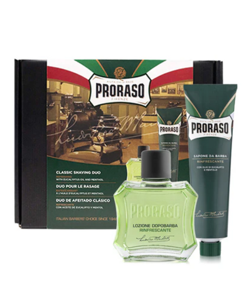 Proraso Green Classic Shaving Duo Box with Lotion Набір для гоління з екстрактом ментолу і евкаліпту