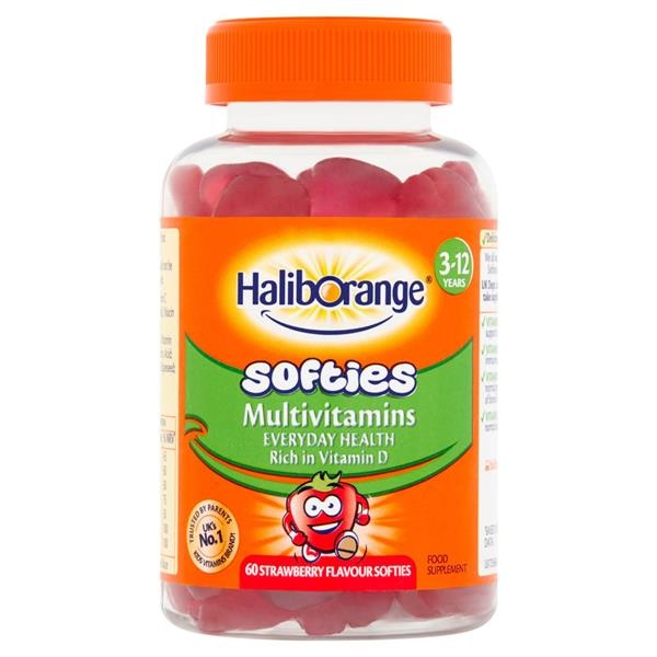 HalibOrang Multivitamins Strawberry Softies Мультивітаміни 60 Softies, 60 шт