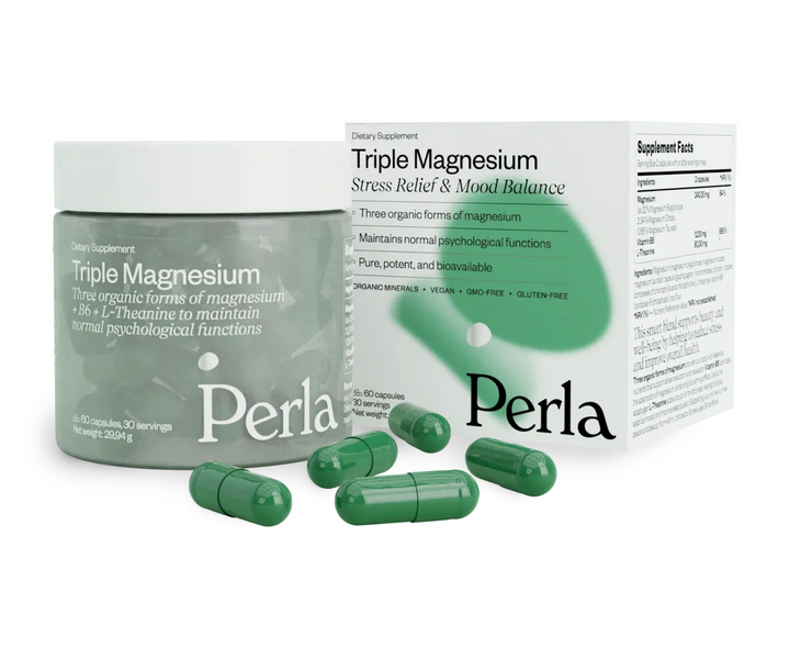 Perla Helsa Triple Magnesium Антистрес 60 капсул, 60 шт