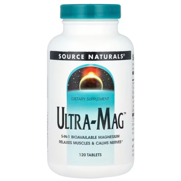 Source Naturals Ultra-Mag Високоефективний комплекс з магнієм 60 tablets