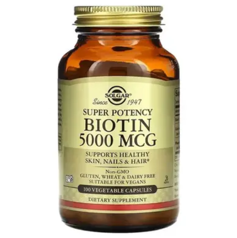 Solgar Biotin 5000 mcg Біотин 100 caps, 100 шт