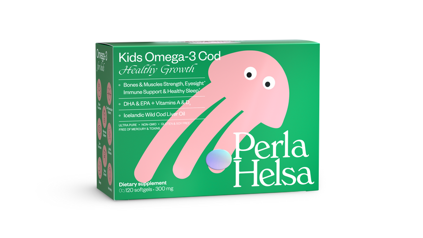 Perla Helsa KIDS Омега-3 з вітамінами А і D3 120 капсул, 120 шт