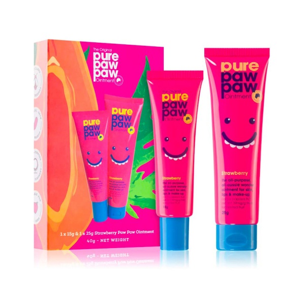 Pure Paw Paw Strawberry Duo Pack of Набір бальзамів з ароматом полуниці 15+25 g