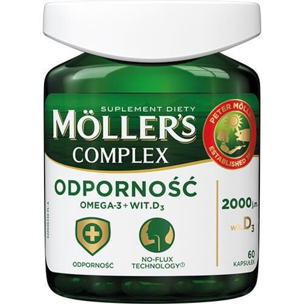 Mollers Complex Odporność Omega-3 + D3 Комплекс Омега-3 + Д3 60 шт, 60 шт