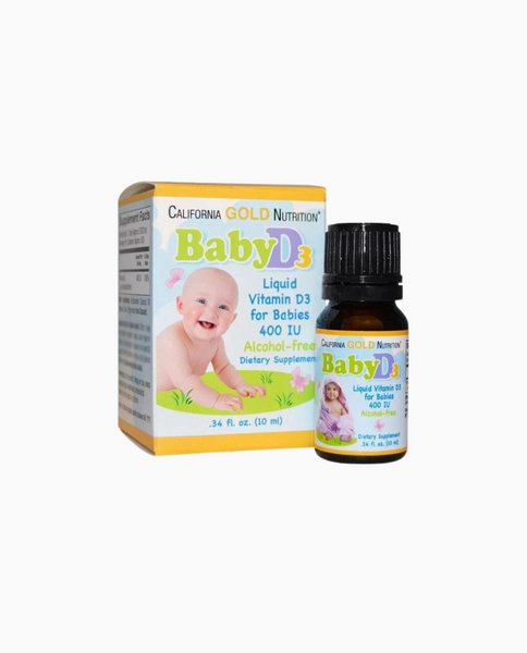 California Gold Nutrition Baby D3 Вітамін D3 у рідкій формі для дітей 10 ml, 10 ml