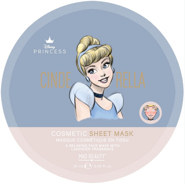 MAD BEAUTY Princess Cinderella Cosmetic Sheet Mask Маска для обличчя 25 ml, 25 ml