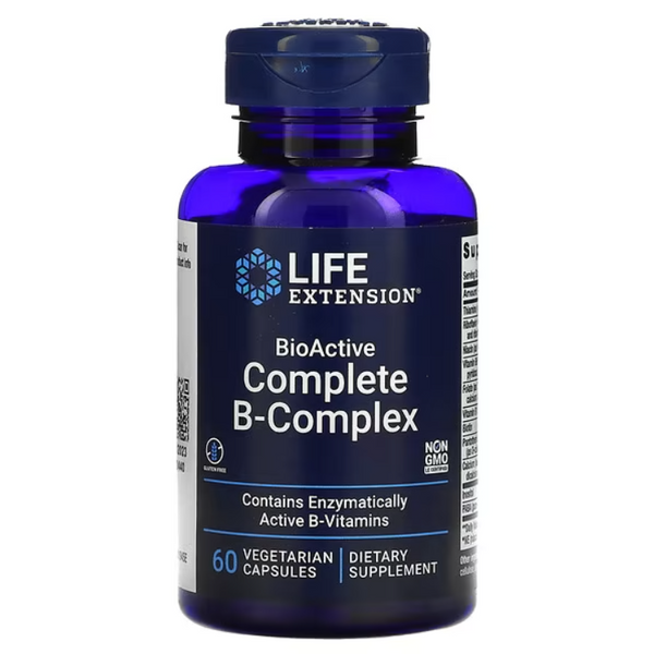 Life Extension BioActive Complete B-Complex Б-комплекс вітамінів 60 vegan capsules, 60 шт