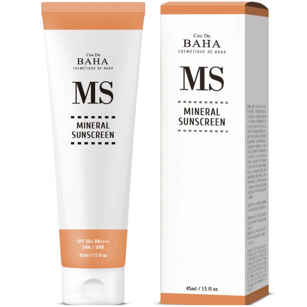 Cos De BAHA Mineral Sunscreen Мінеральний санскрін SPF 50 45 ml, 45 ml