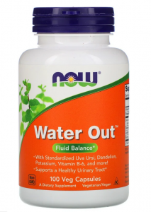 Now Foods Water Out Баланс рідини 100 Vegetarian Сapsules, 100 шт