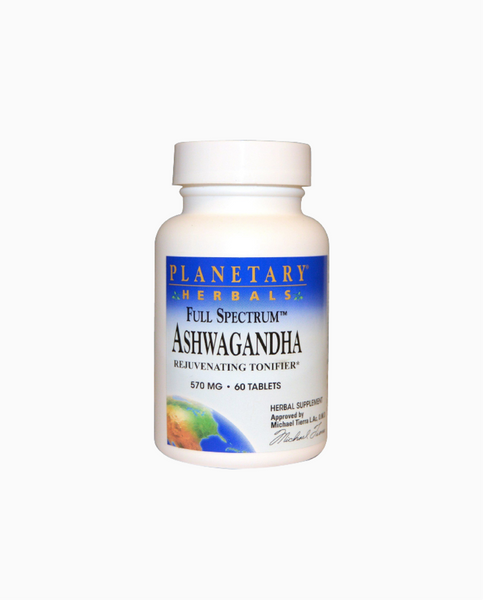 Planetary Herbals Ashwagandha Ашвагандха повного спектру дій 570 mg, 60 шт