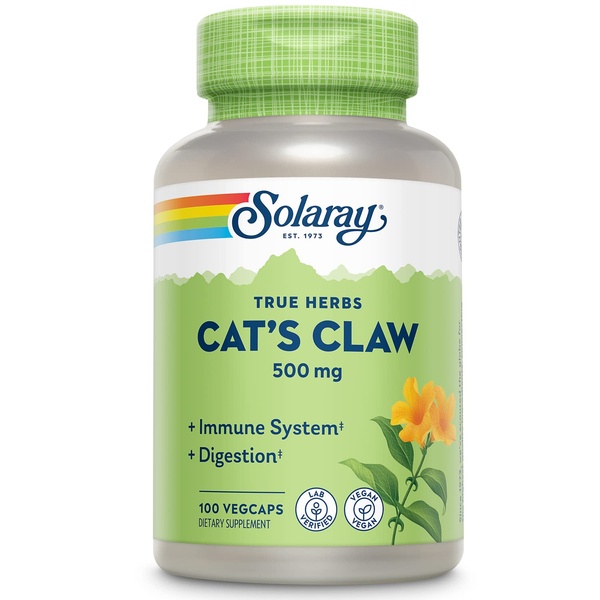 Solaray Cat's Claw Котячий кіготь 500 mg 100 VegCaps, 100 шт