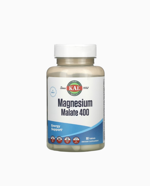 KAL Magnesium Malate 400 mg Малат магнію 400 мг 90 tablets, 90 шт