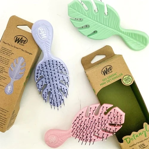 Wet Brush Go Green Mini Detangler Pink Щітка для волосся, 1 шт