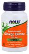 Now Foods Ginkgo Biloba Double Strength Натуральна добавка Гінкго білоба 120 мг 50 caps