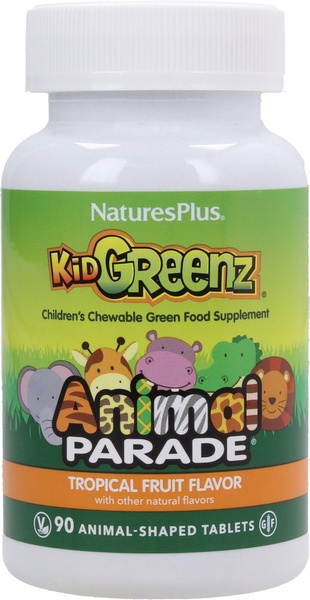 Nature's Plus Source of Life Animal Parade Kid Greenz Комплекс Зелених Суперфудів, 90 шт