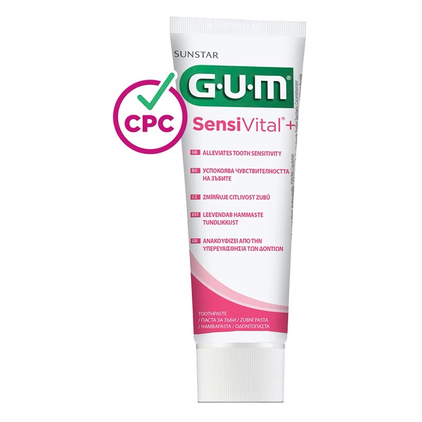 GUM SensiVital + Dual Action Toothpaste Зубна паста для чутливих зубів, 75 ml