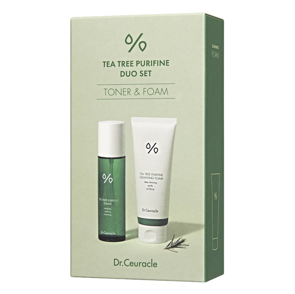 Dr.Ceuracle Tea Tree Purifine Duo Set Набір засобів з чайним деревом (тонер + пінка для вмивання)