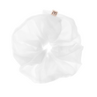 MON MOU SILK VOLUME SCRUNCHIE WHITE Супероб'ємна біла шовкова резинка, 1 шт