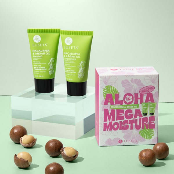 Luseta Beauty Macadamia & Argan Oil Travel Set Duo Дорожній набір для волосся 2*30 ml