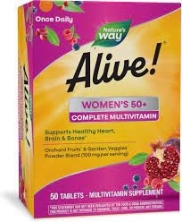 Nature's Way, Alive! Women's 50+ Complete Multivitamin Мультивітаміни для жінок 50+ 50 Tablets, 50 шт