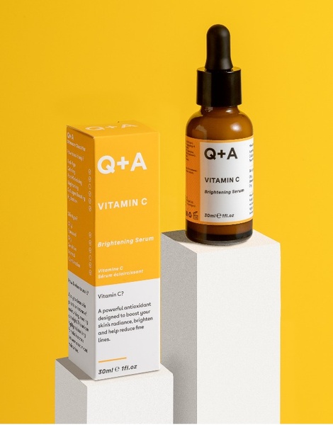 Q+A Vitamin C Brightening Serum Освітлююча сироватка для обличчя з вітаміном С, 30 ml