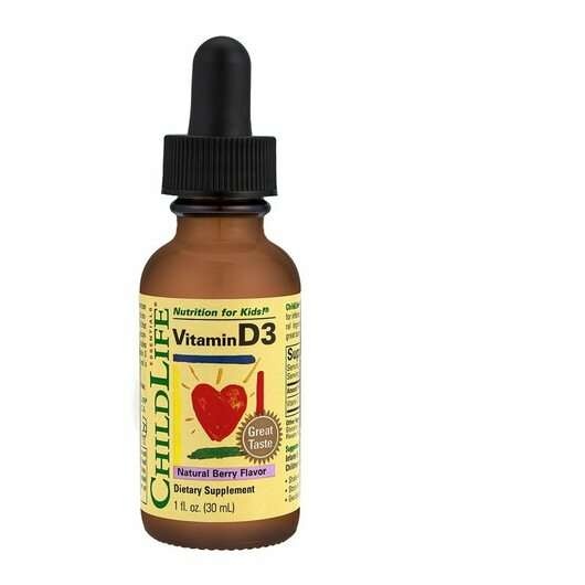 ChildLife Vitamin D3 Natural Berry Flavor Вітамін D3 зі смаком натуральних ягід 30 ml, 30 ml