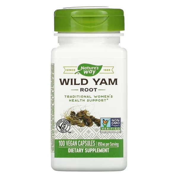 Nature's Way Wild Yam Root 425 mg Дикий Ямс 425 мг Корінь, 100 шт