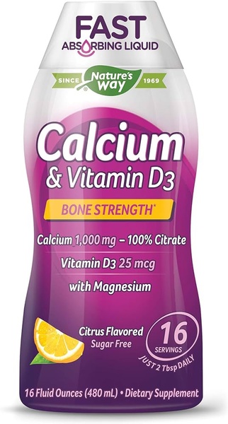 Nature's Way Calcium & Vitamin D3 Citrus Кальцій і вітамін Д3 480 ml, 480 ml