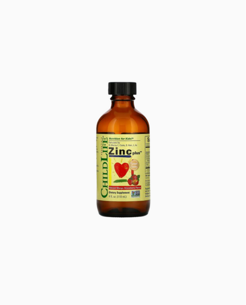 ChildLife Essentials Zinc Plus Natural Mango Strawberry Flavor Рідкий цинк для дітей 118 ml, 118 ml