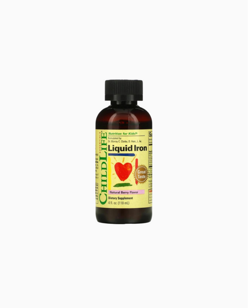 ChildLife Liquid Iron Natural Berry Flavor Рідке залізо зі смаком натуральних ягід 118 ml, 118 ml